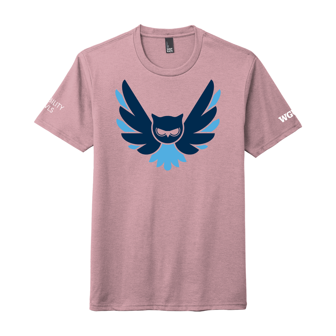 District® - Young Mens Tri-Blend Crew Neck Tee - Disability Owls 2023