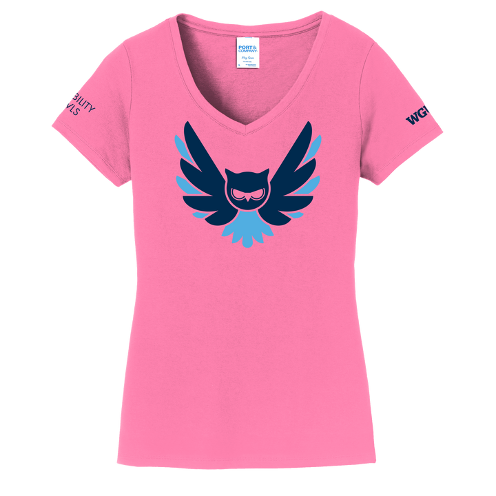 Port & Company® Ladies Fan Favorite™ V-Neck Tee - Disability Owls 2023