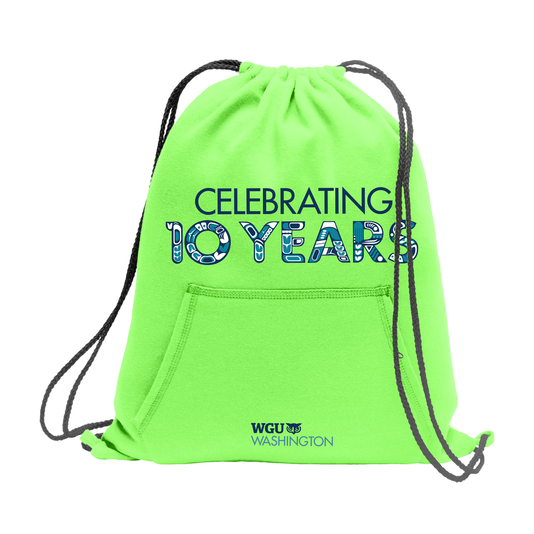 Port & Company® Core Fleece Sweatshirt Cinch Pack - Washington 10 Years