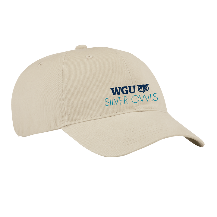 Port & Company® - Brushed Twill Low Profile Cap - Silver Owls