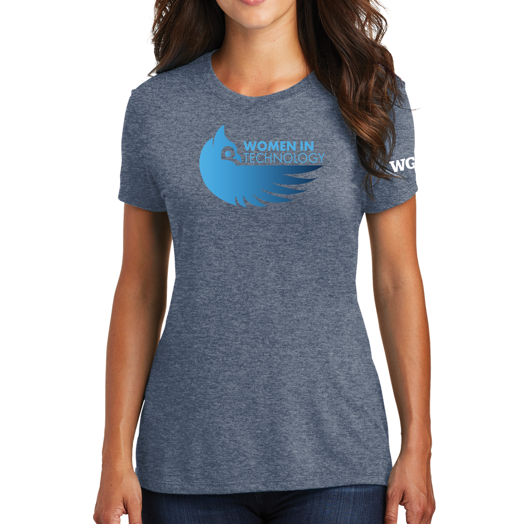 District Made® Ladies Perfect Tri® Crew Tee - Women in Tech