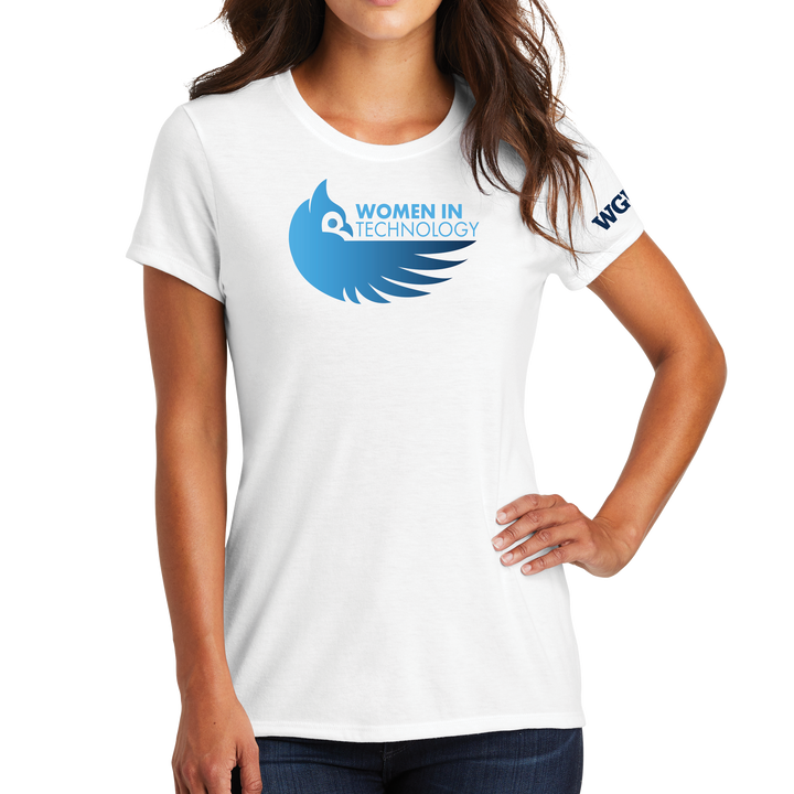 District Made® Ladies Perfect Tri® Crew Tee - Women in Tech