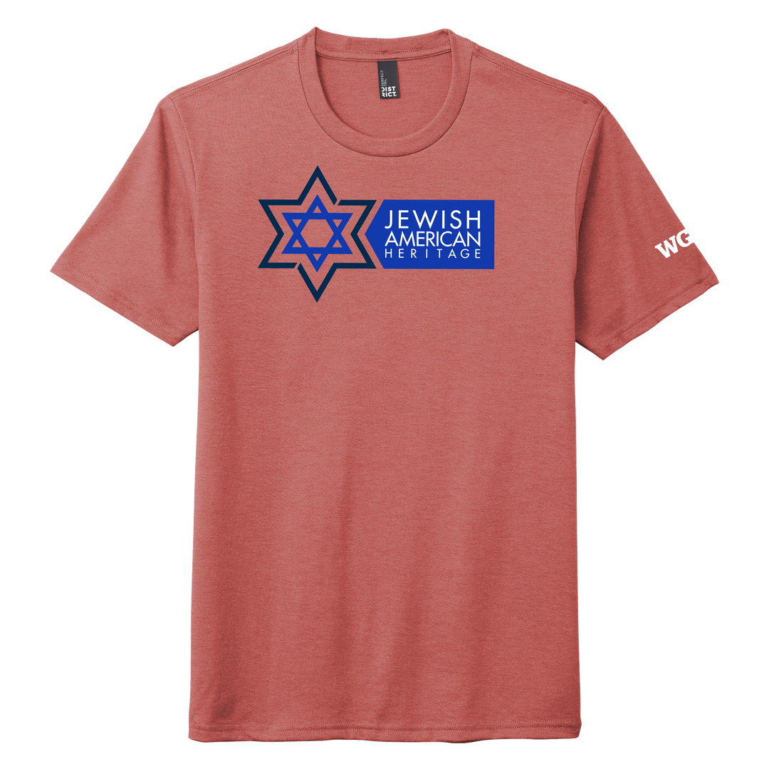 District® - Young Mens Tri-Blend Crew Neck Tee - Jewish American Heritage