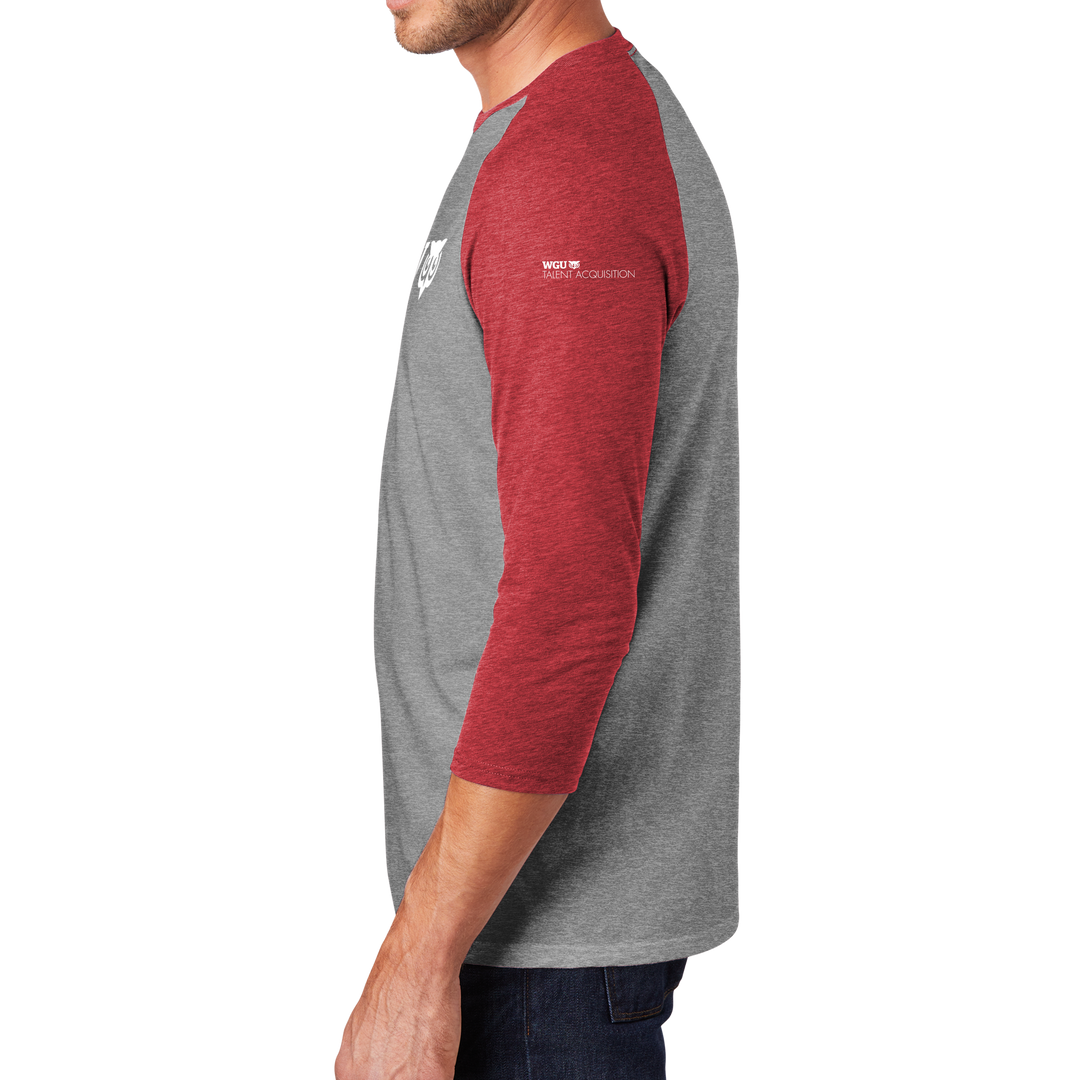 District Made® Mens Perfect Tri® 3/4-Sleeve Raglan - Talent Acquisition