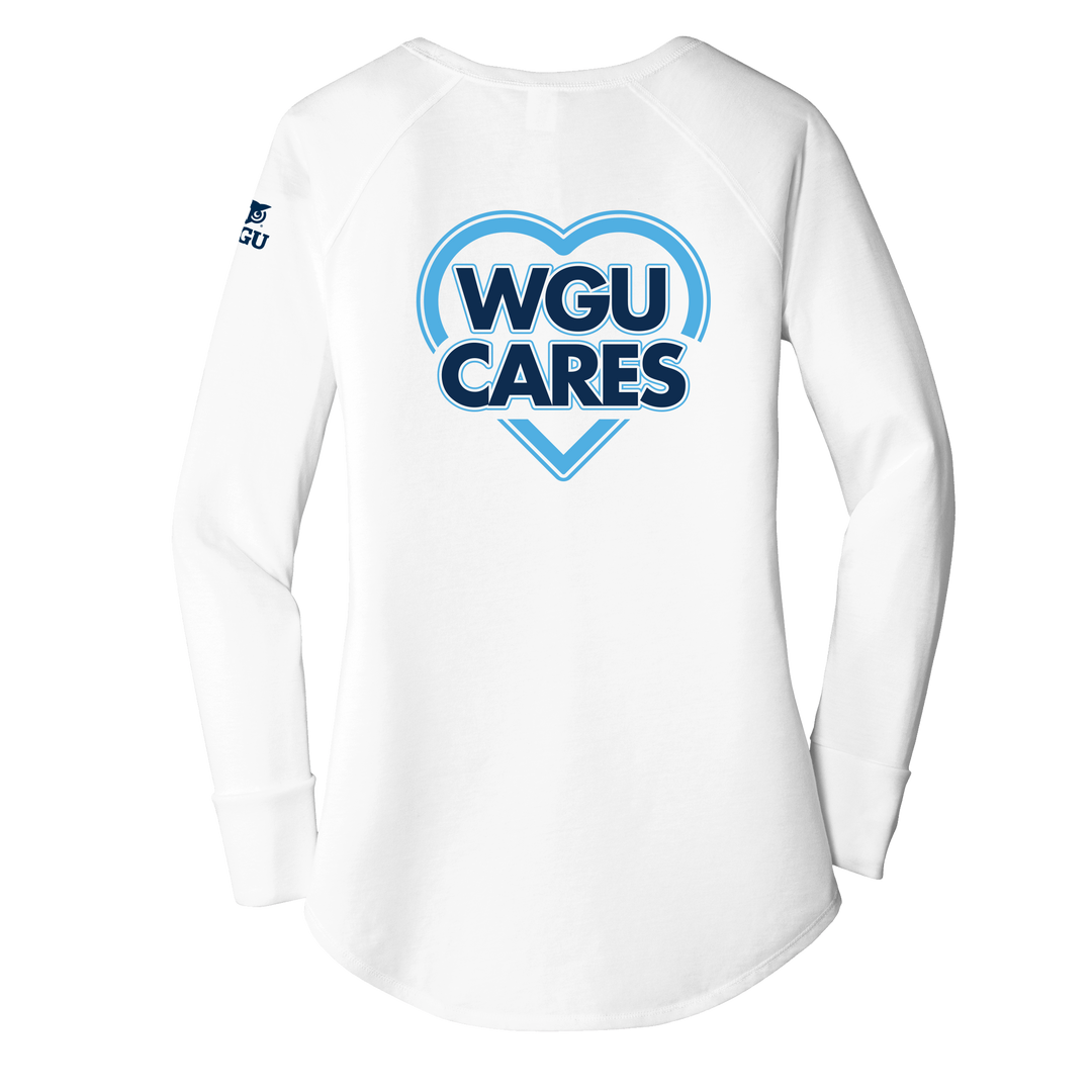 District Women’s Perfect Tri Long Sleeve Tunic Tee - WGU Cares