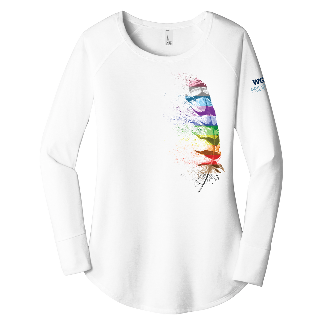 District Women’s Perfect Tri Long Sleeve Tunic Tee - PRIDE Owls