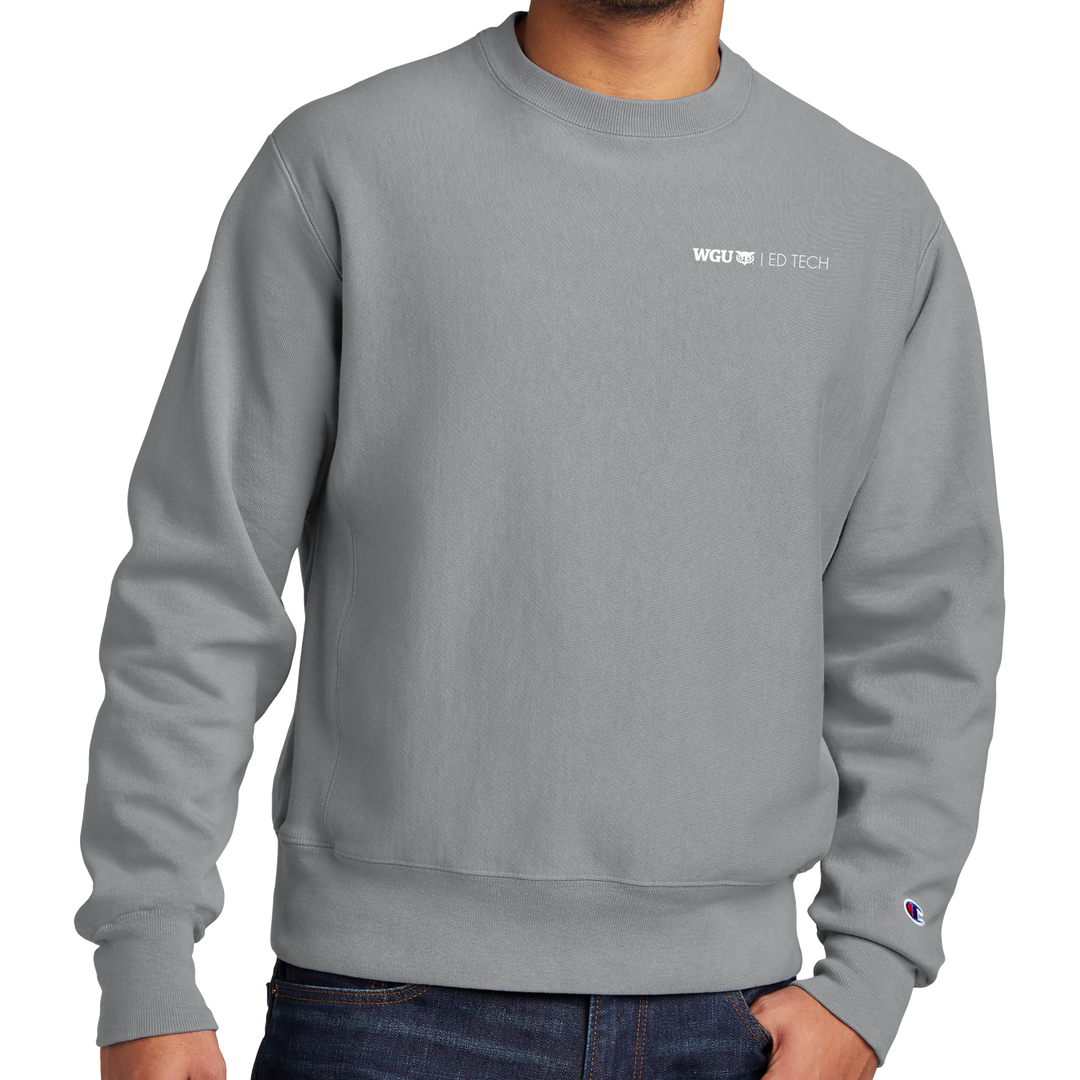 Champion ® Reverse Weave ® Garment-Dyed Crewneck Sweatshirt - Ed Tech