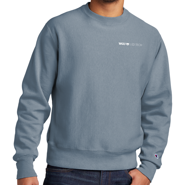 Champion ® Reverse Weave ® Garment-Dyed Crewneck Sweatshirt - Ed Tech