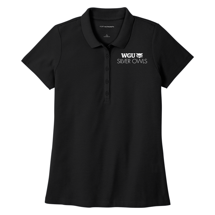 Port Authority® Ladies SuperPro™ React™ Polo - Silver Owls