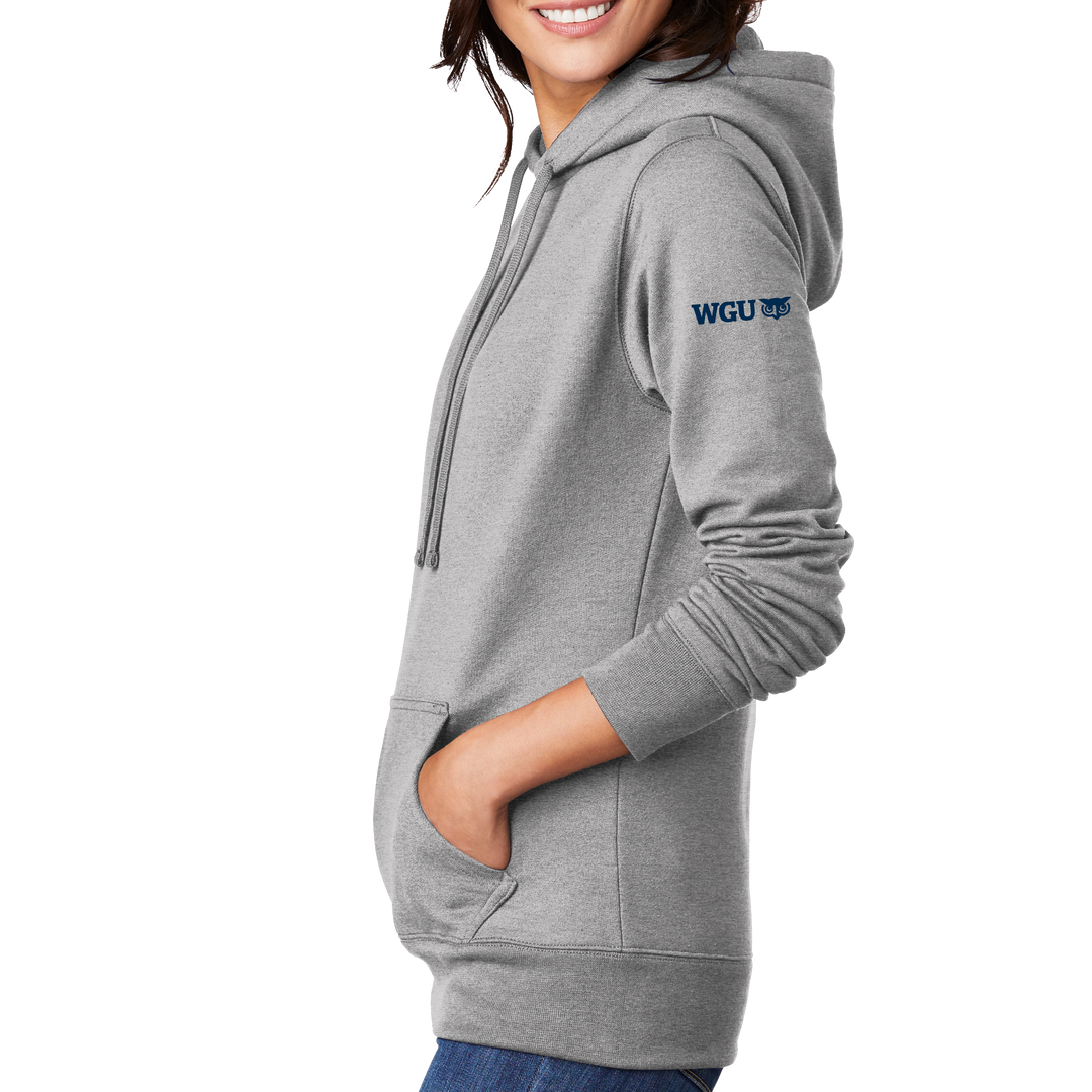 Port & Company ® Ladies Core Fleece Pullover Hooded Sweatshirt - WGU Loves Teachers