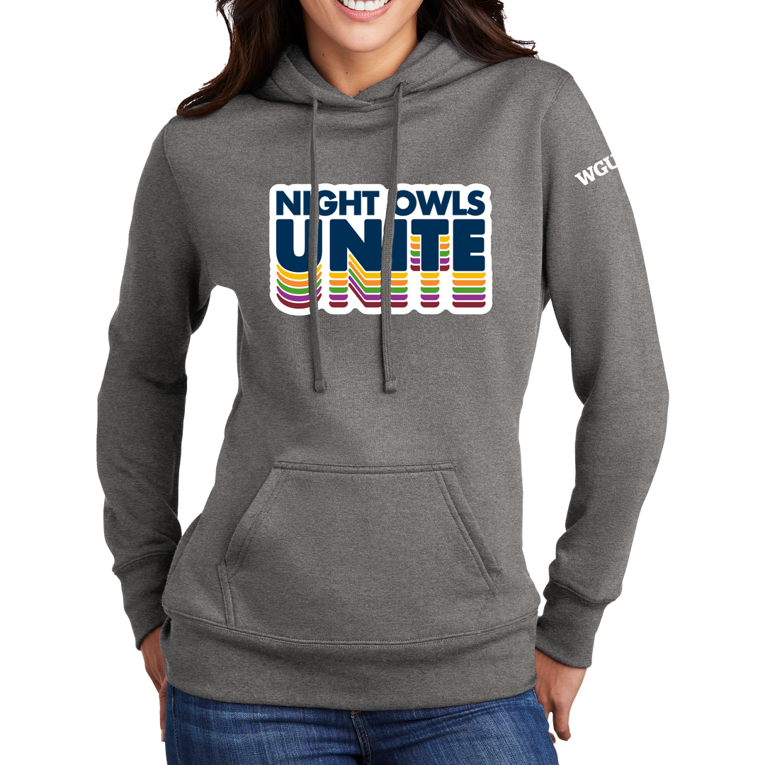 Port & Company ® Ladies Core Fleece Pullover Hooded Sweatshirt - Night Owls Unite 2