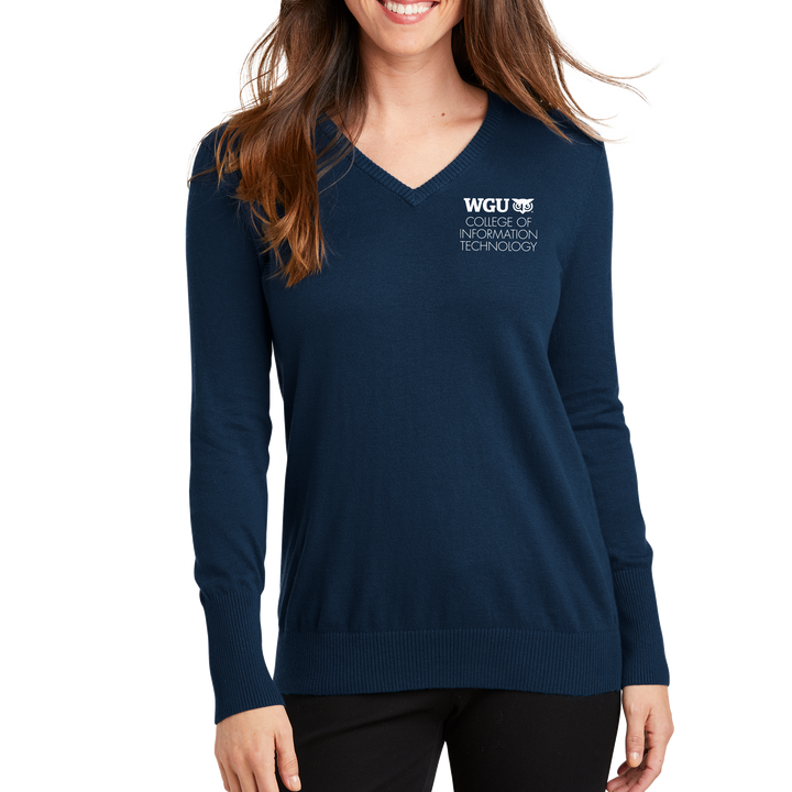 Port Authority® Ladies V-Neck Sweater - COIT