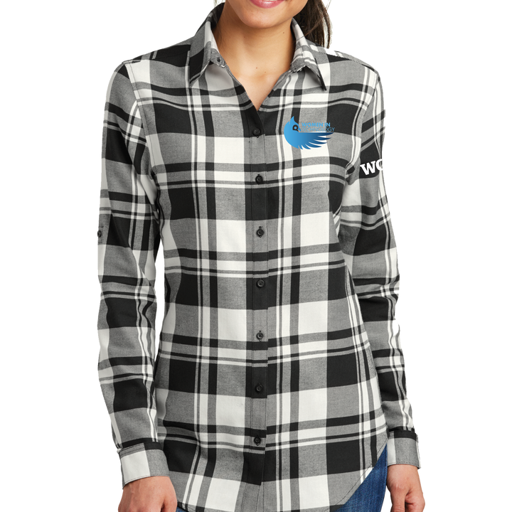 Port Authority® Ladies Plaid Flannel Tunic - Women in Tech