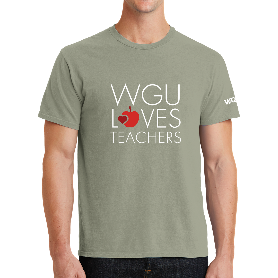 Port & Company Beach Wash Garment-Dyed Tee-  WGU Loves Teachers