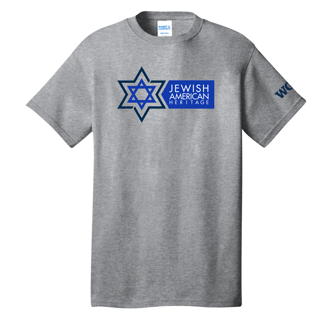 Port & Company® Unisex Core Cotton Tee - Jewish American Heritage