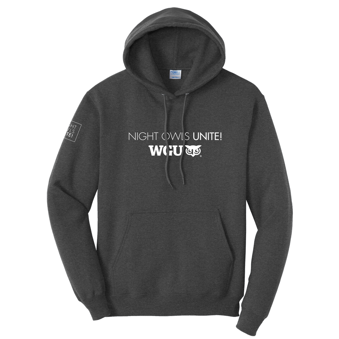 WGU Night Owls Unite - Port & Company® Unisex Core Fleece Pullover Hooded Sweatshirt