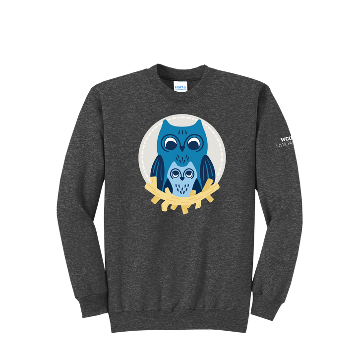 Port & Company® Unisex Core Fleece Crewneck Sweatshirt - Owl Parents