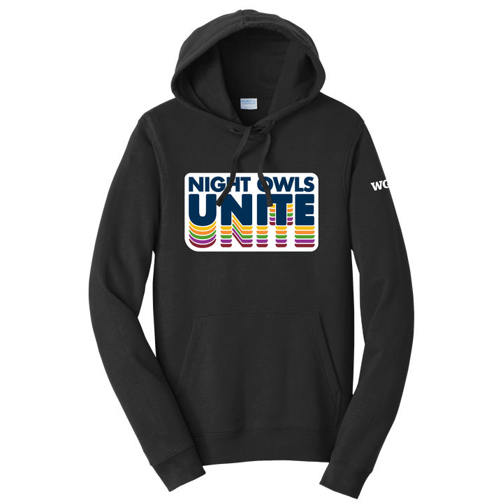 Port & Company Fan Favorite Fleece Pullover Hooded Unisex Sweatshirt - Night Owls Unite 2