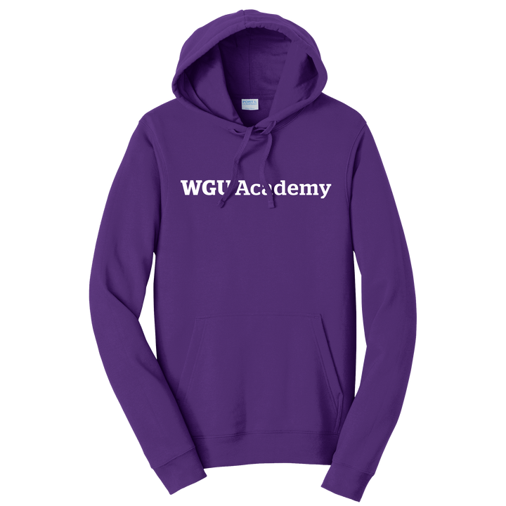 Port & Company Unisex Fan Favorite Fleece Pullover Hooded Sweatshirt - WGU Academy