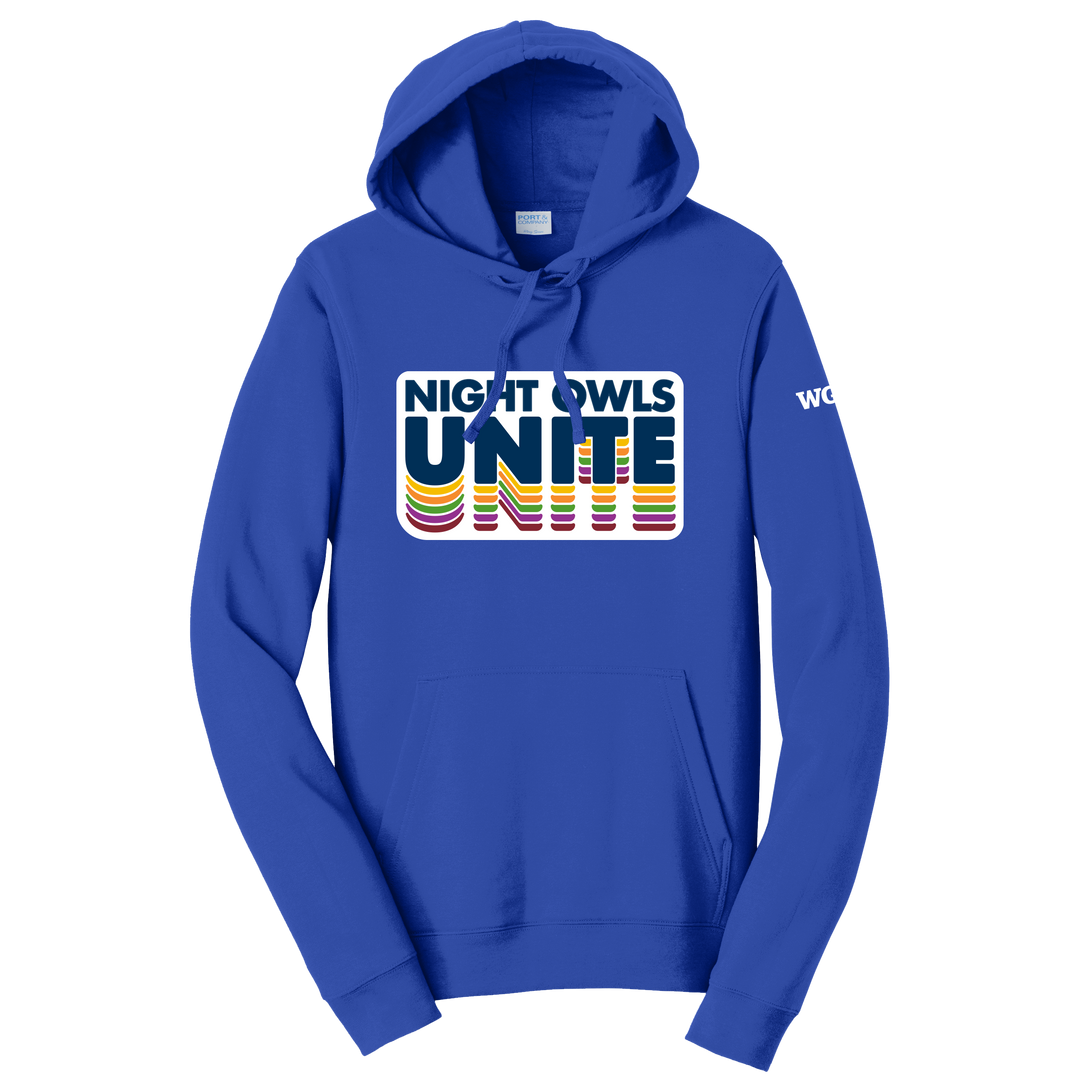Port & Company Fan Favorite Fleece Pullover Hooded Unisex Sweatshirt - Night Owls Unite 2