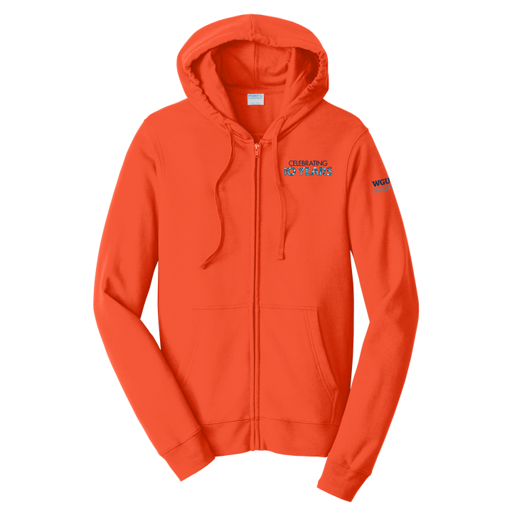 Port & Company® Unisex Fan Favorite™ Fleece Full-Zip Hooded Sweatshirt - Washington 10 Years