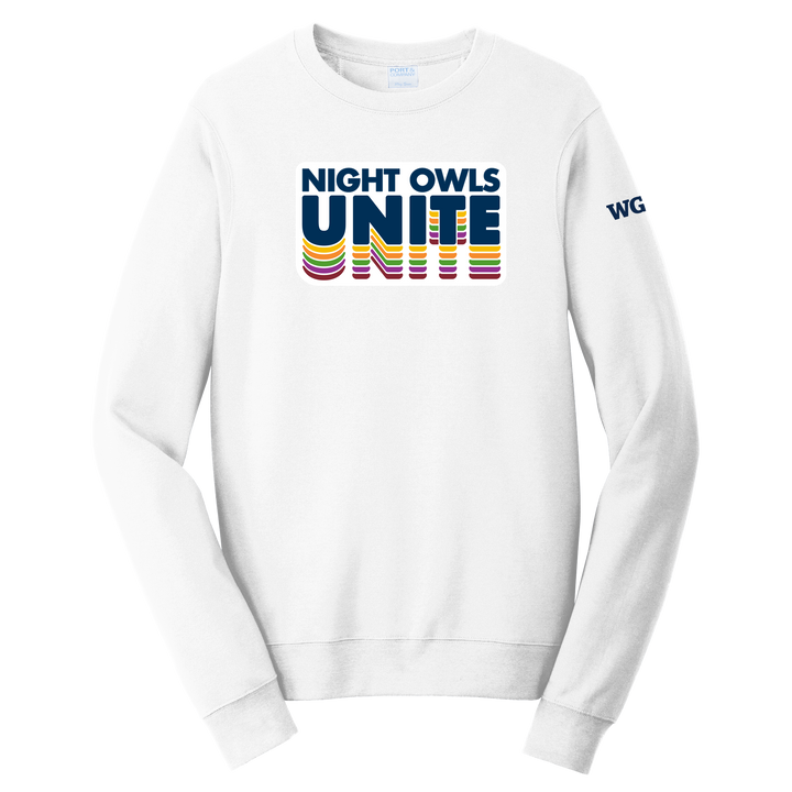 Port & Company® Unisex Fan Favorite™ Fleece Crewneck Sweatshirt - Night Owls Unite 2
